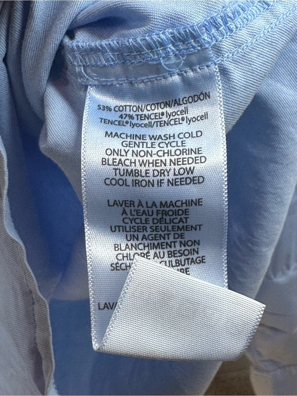 Calvin Klein Jeans Light Blue Casual Button-Down Shirt, size XL, NWT - Picture 5 of 6